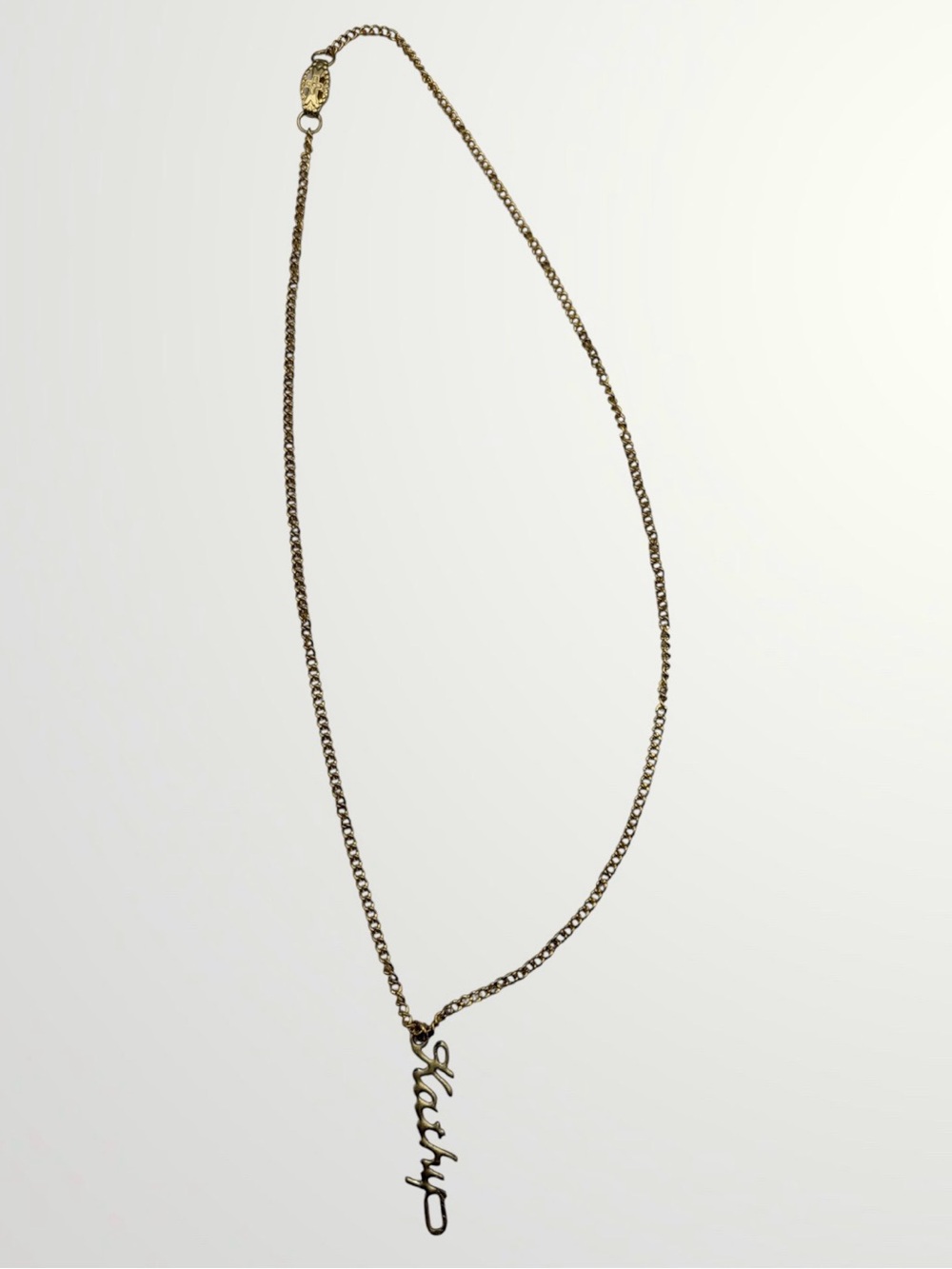 Gold Script Name Pendant Necklace